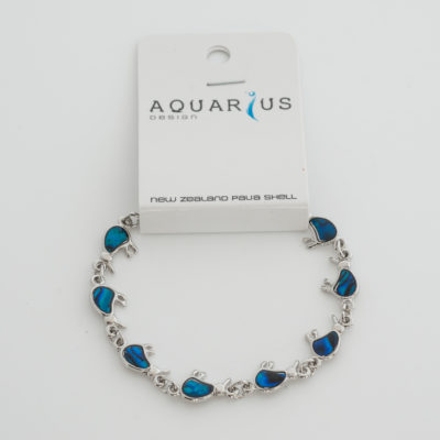 BLUE KIWI BRACELET - SILVER