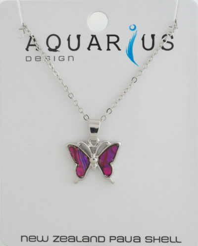 PINK BUTTERFLY PENDANT