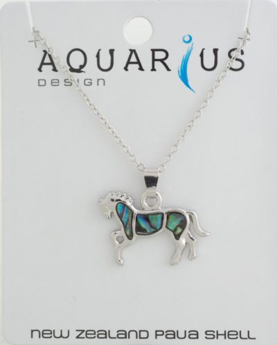 PAUA HORSE PENDANT