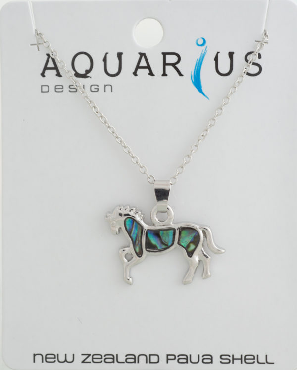 PAUA HORSE PENDANT