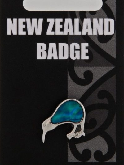 BLUE PAUA KIWI BADGE