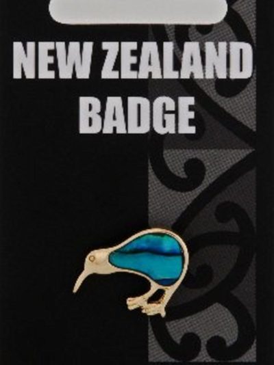 PAUA KIWI GOLD BADGE