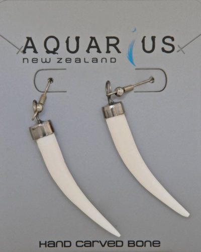 BONE TUSK HOOK EARRING