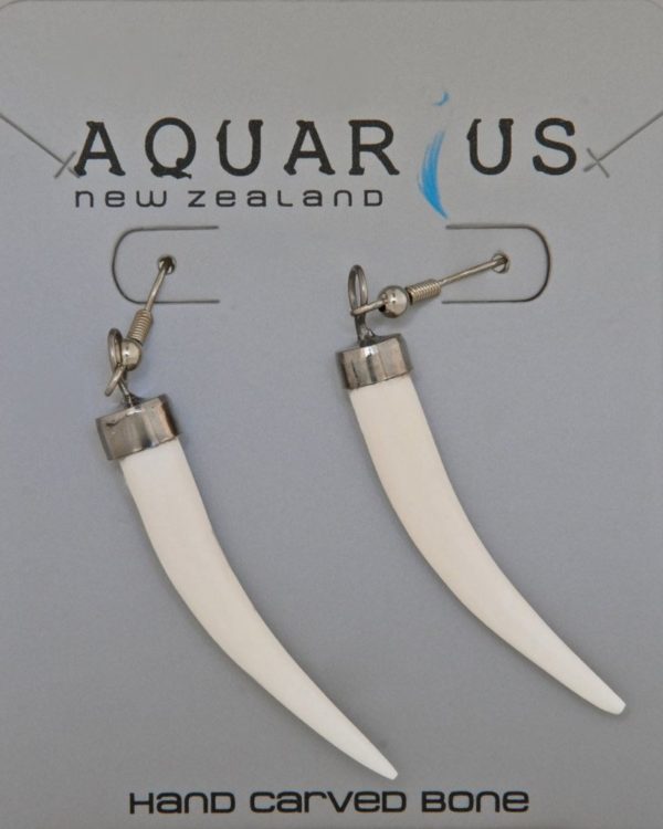 BONE TUSK HOOK EARRING