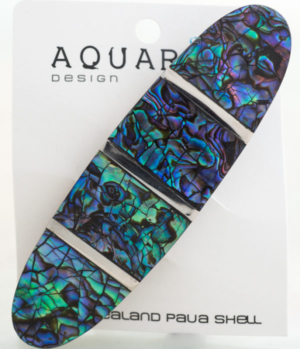 PAUA STEEL CRACKING HAIRCLIP