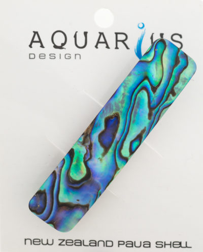 PAUA RECTANGLE HAIRCLIP