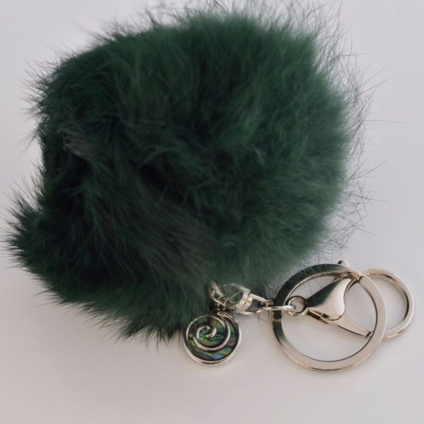 PETROL - KORU - 9CM POM POM KEY RING/HANDBAG CHARM