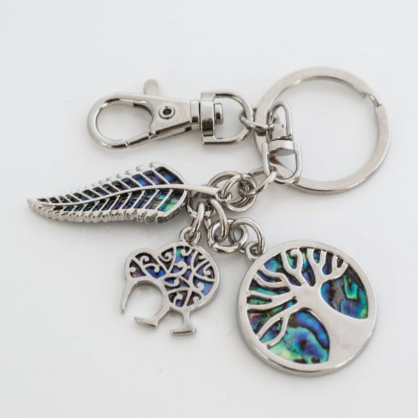 TREE OF LIFE NATURAL PAUA HANDBAG CHARM