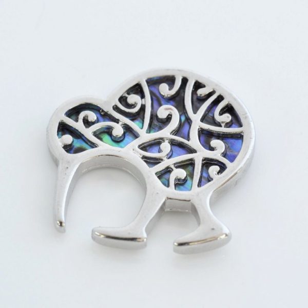 PAUA FILIGREE KIWI MAGNET