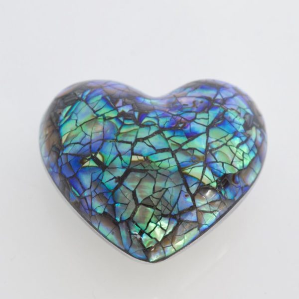 PAUA HEART ORNAMENT
