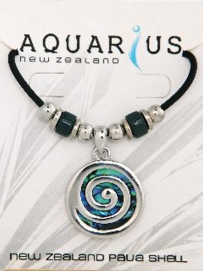 PAUA METAL LG SPIRAL CHOKER
