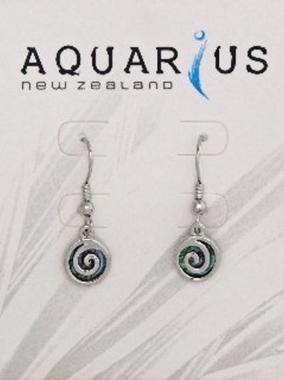 SMALL PAUA METAL SPIRAL HOOK ER