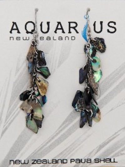 PAUA  CHIPS HOOK EARRING