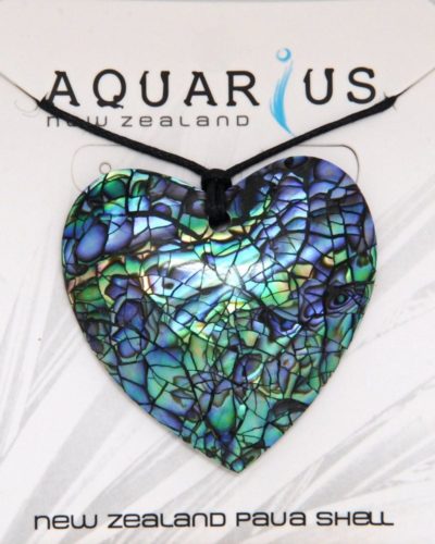 PAUA CRACKING HEART CHOKER - LARGE
