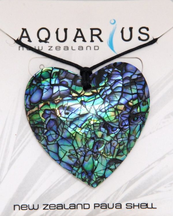 PAUA CRACKING HEART CHOKER - LARGE
