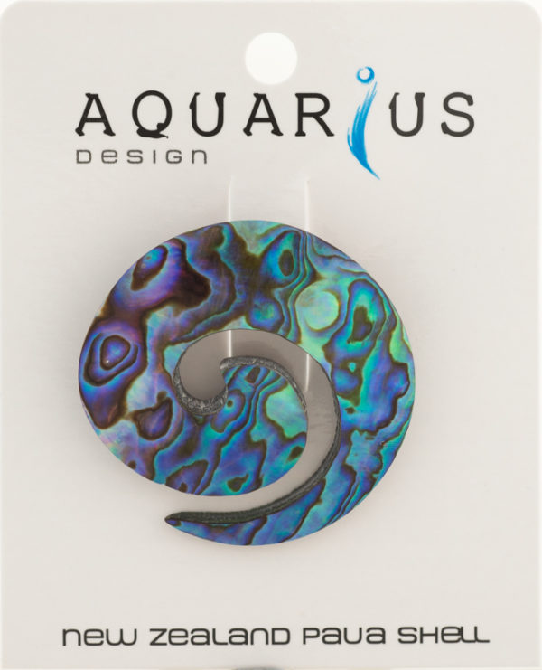 PAUA KORU BROOCH