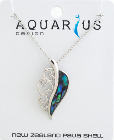PAUA LEAF PENDANT