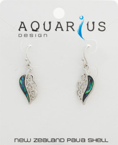 PAUA LEAF EARRING