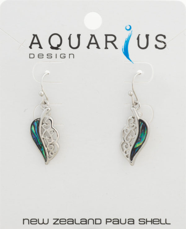 PAUA LEAF EARRING