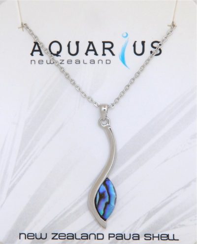 PAUA FLOWING PETAL PENDANT