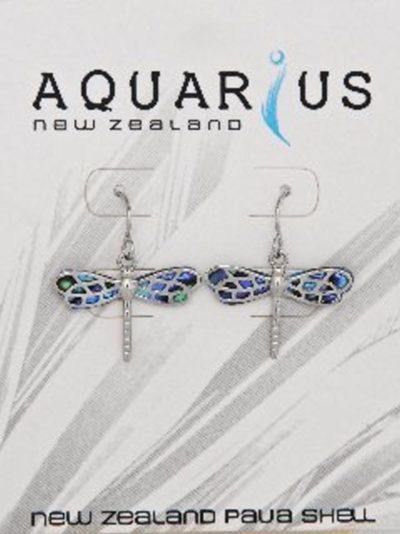 PAUA DRAGONFLY EARRING