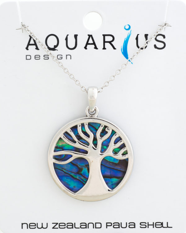 PAUA KAURI TREE PENDANT
