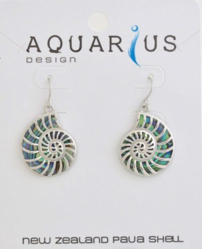 PAUA NAUTILUS EARRINGS