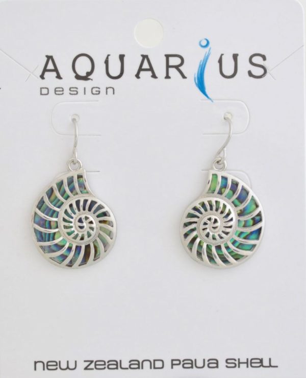 PAUA NAUTILUS EARRINGS