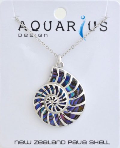 PAUA NAUTILUS PENDANT