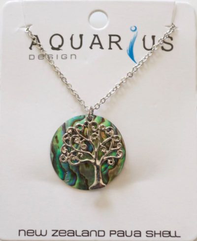 PAUA TREE OF LIFE PENDANT