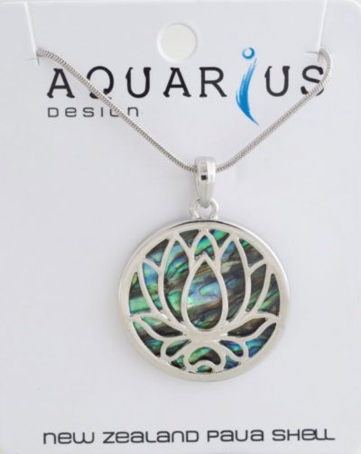 PAUA LOTUS PENDANT