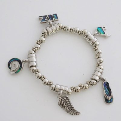 PAUA KIWIANA CHARMS BRACELET