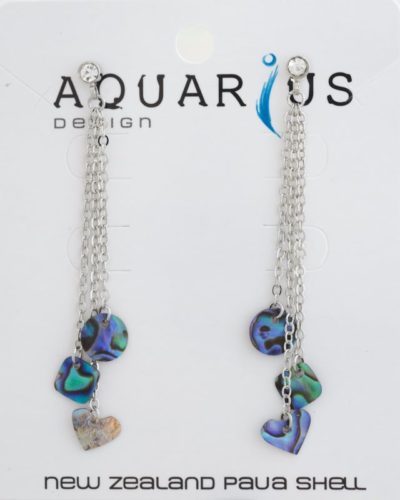 PAUA DANGLING CHARMS EARRING
