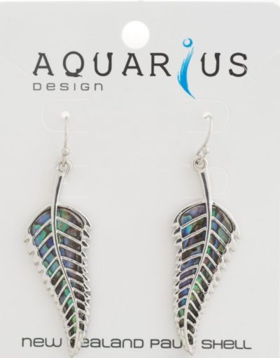 PAUA FERN EARRING