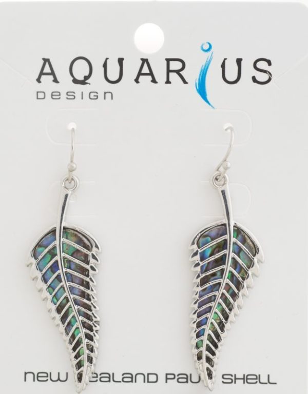 PAUA FERN EARRING