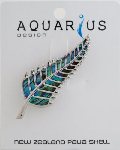 PAUA FERN BROOCH