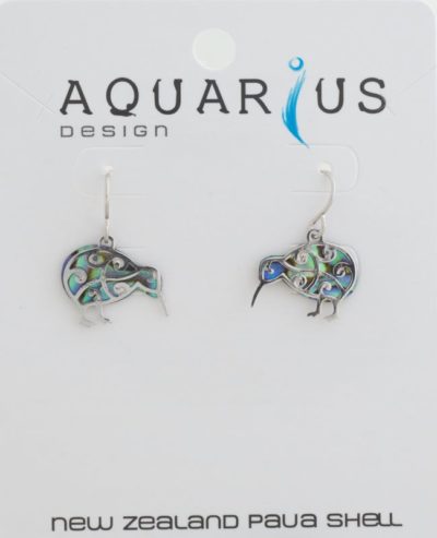 PAUA KIWI FILIGREE EARRING