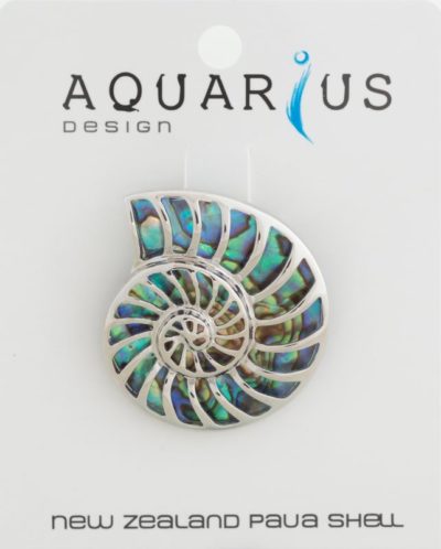 PAUA NAUTILUS BROOCH