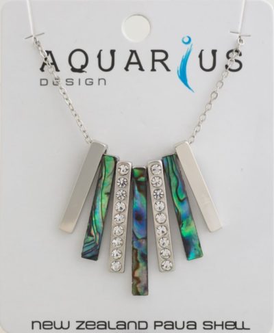 PAUA CRYSTAL FLARED NECKLACE