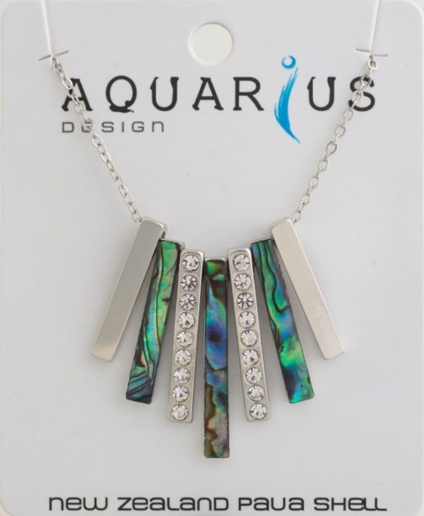 PAUA CRYSTAL FLARED NECKLACE