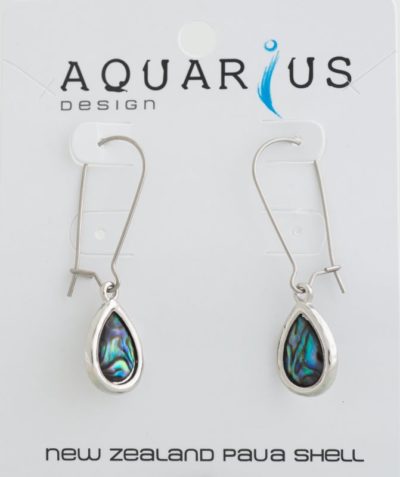 PAUA LONG TEARDROP DANGLE EARRING