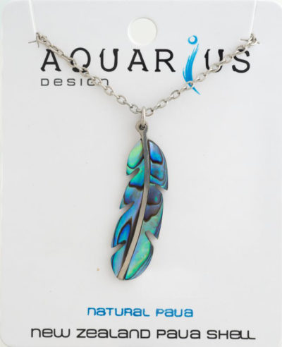PAUA FEATHER PENDANT