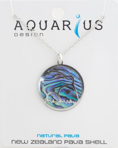 PAUA CUT OUT KIWI PENDANT