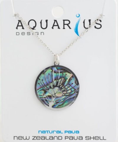 PAUA FILIGREE POHUTUKAWA PENDANT