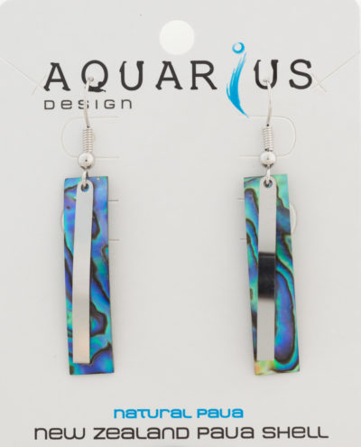 PAUA BAR EARRING