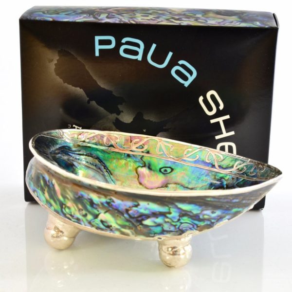 PAUA SHELL HOOK KORU BOWL BLACK BOX