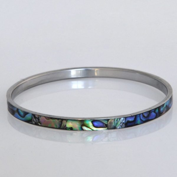 Paua Steel 5mm Bangle