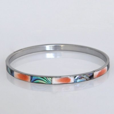 Paua/Pink 5mm Bangle