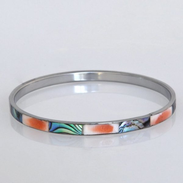Paua/Pink 5mm Bangle