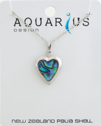 PAUA HEART LOCKET